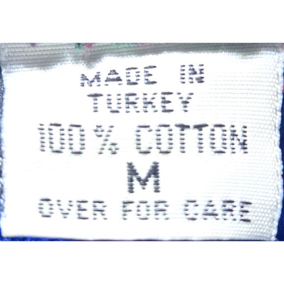 Vintage TJ Lawford Aztec Print Belted Terry Cloth Turkish Robe Size Medium - Picture 4 of 4